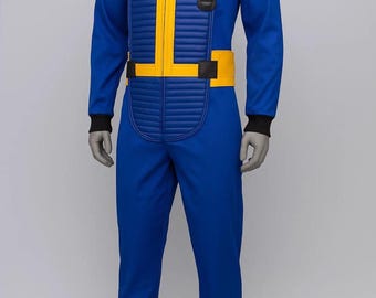 Mono de cosplay de habitante del refugio de Fallout: disfraz de jugador retro