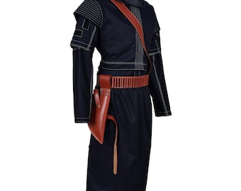 Boba Fett Flight Suit | Mandalorian Cosplay Costume with Leather Belt
