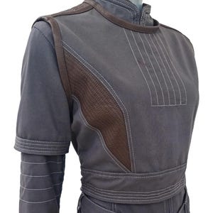 Handgemaakt Mandalorian Bo-Katan Kryze-cosplaykostuum - Flight Suit met leren armband afbeelding 2
