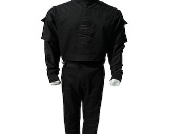 Mandalorian Starwars Custom Cosplay din djarin Mando black 3 piece flight suite
