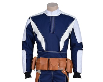 Bo katan Mandalorian Starwars Custom Cosplay Women's Beskar Bounty hunter Suit Katee Sackhoff Flight Suit with Bo katan Leather belt