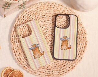 Etui/ochrona na iPhone'a z zabawnymi kotkami, spersonalizowany prezent urodzinowy, do iPhone'a 16 15 14 13 12 11 Mini Plus Pro Max, iPhone'a X/XS/XR/SE