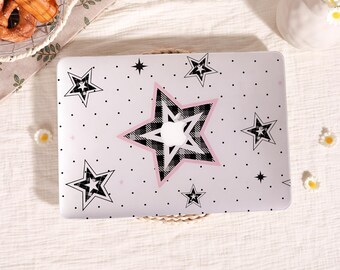 Polka Dot Star Map,MacBook Case for M4 MacBook Air 15 13 11 Case, Custom Macbook Pro 13 14 15 16 M1 M2 M3 Case, Boho Style Macbook Cover