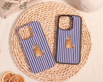 Etui/ochrona na iPhone'a z zabawnymi kotkami, spersonalizowany prezent urodzinowy, do iPhone'a 16 15 14 13 12 11 Mini Plus Pro Max, iPhone'a X/XS/XR/SE
