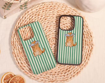 Etui/ochrona na iPhone'a z uroczym kotkiem, spersonalizowany prezent urodzinowy, do iPhone'a 16 15 14 13 12 11 Mini Plus Pro Max, iPhone'a X/XS/XR/SE