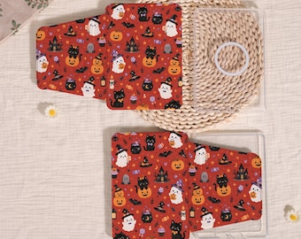 Cute Halloween Pattern, Spooky Pumpkin Design, 360 Degree Rotating Kindle Case for Paperwhite 11/12, Kindle Colorsoft & Scribe Gift