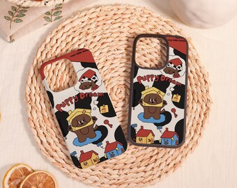 Puppy Dream Customized iPhone Case/Protector,Customized Birthday Gift,For iPhone 16 15 14 13 12 11 Mini Plus Pro Max,iPhone X/XS/XR/SE