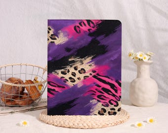 Neon Leopard Print,iPad Case with Auto Wake for iPad Pro13"11" iPad A16 11" 10 10.9" 7/8/9 10.2" Mini 7/6/5/4 8.3",iPad Air 6/7 2025