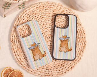 Etui/ochrona na iPhone'a z zabawnymi kotkami, spersonalizowany prezent urodzinowy, do iPhone'a 16 15 14 13 12 11 Mini Plus Pro Max, iPhone'a X/XS/XR/SE