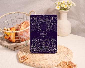 Dark Floral Ornate,Personalized Kindle Case/Cover/Protector,Customized Birthday Gift,For Kindle Colorsoft/Basic,Kindle11 12 2024 KPW 10 12