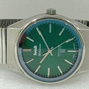 Vintage HMT Kohinoor Watch: Green Dial, Self Winding, Made in India