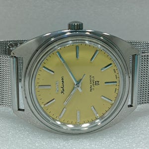 Vintage HMT Kohinoor Para Shock Men&#39;s Watch - Yellow Dial, Restored