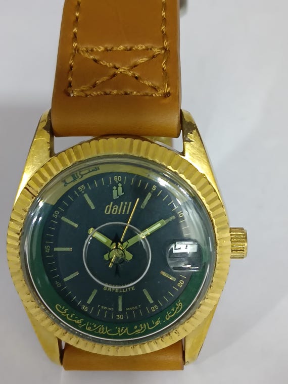 Vintage Dalil Satellite Arabic Automatic Swiss Made Without