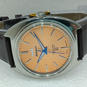 Vintage HMT Kohinoor Orange Dial Men&#39;s Watch: Self Winding Mechanical, India Made