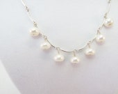 Pearls and Silver Necklac...