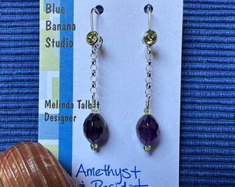 Amethyst Nuggets and Peridot