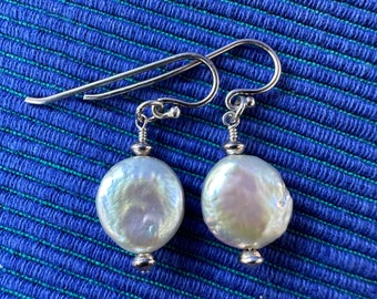Champagne color Pearl Earrings