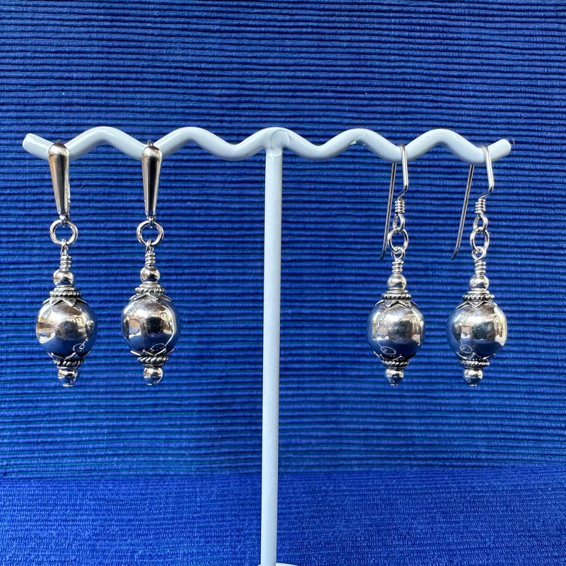 Silver and more Silver Dangle Earrings image 1