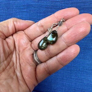 Labradorite Teardrop Earrings image 5