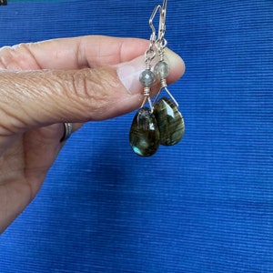 Labradorite Teardrop Earrings image 3