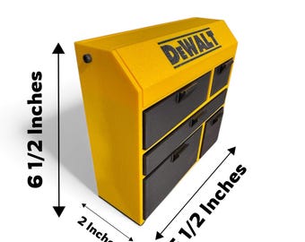 Versatile DeWalt/Milwaukee/Craftsman 3D Printed Toolbox: Desk Caddy or Small Part Storage