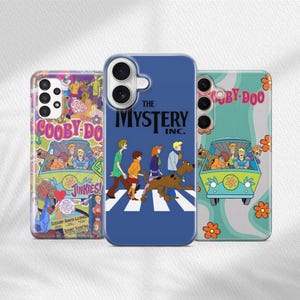 Scooby Doo Phone Case for Samsung iPhone, Mystery Machine Cartoon Cover, Vintage Retro 90s Vibe Gift
