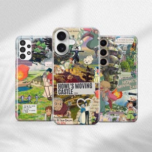 Howl’s Moving Castle Phone Case, Studio Ghibli iPhone Samsung Cover, Anime Aesthetic Case, Fantasy Movie Gift
