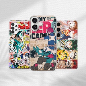 My Hero Academia Phone Case for Samsung S25 Ultra, S25 Pl,  Stylish Deku, Todoroki, Bakugo Design, Perfect Gift for My Hero Academia Fans