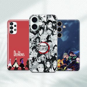 Demon Slayer Inspired Phone Case, Anime Style iPhone 16, Samsung S25 Cover, Kimetsu no Yaiba Gift for Anime Fans