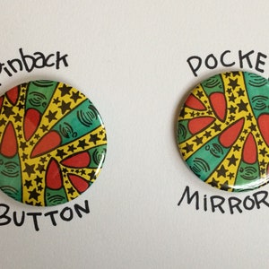 Witch Fingers 2.25&quot; pins +mirrors
