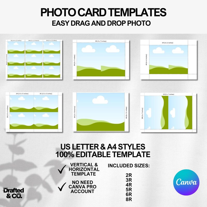 4r Photo Templates - Etsy