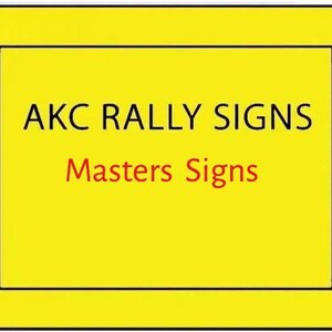 AKC Rally Signs – Master Level with Descriptions on Back – Laminated