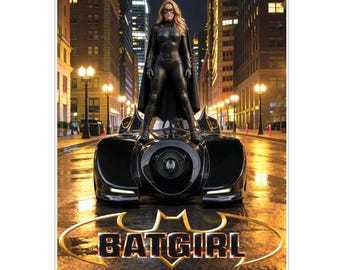 Batgirl 1999 Retro Movie Poster Concept Artwork