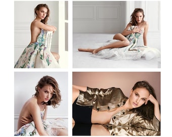 Natalie Portman Set of 4 glamour picture A4 poster photo prints 8"x12"