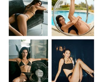 Kendall Jenner Set of 4 Bikini Glamour Picture Photo A4 Poster Prints 8"x12"