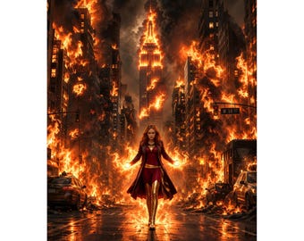 Sadie Sink as Jean Grey Artwork Poster Print A4 or A3