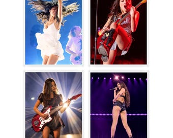 Set of 4 Olivia Rodrigo Glamour Picture Concert Stage A4 Poster Photo Prints