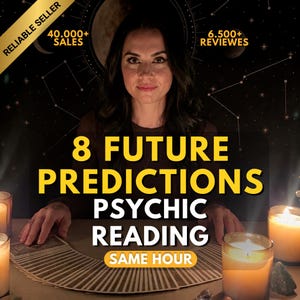8 predicciones futuras Lectura psíquica, lectura de mediumnidad, cartas del tarot, lectura psíquica del futuro, lectura de adivinación, lectura del amor, misma hora