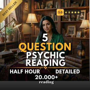 Lettura di 5 domande del medium sensitivo intuitivo - Lettura nella stessa ora - Tarocchi veloci - Intuizione astrologica - Risposte rapide - Lettura telepatica - Consigli psichici