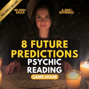 8 Future Predictions Psychic Reading, Medium reading, Tarot Cards, Future Psychic Reading, Fortune Teller Reading, love reading, same hour