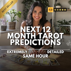 Predicciones de 12 meses en la misma hora Lectura de tarot / Lectura psíquica honesta / Lectura detallada / Predicciones psíquicas / Amor, alma gemela, carrera,