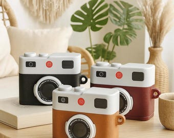 Retro Camera AirPods Case: Soft Silicone Cover, Vintage Protective Case Accessories