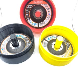 4 1/2 in grinder disk holder with screw on lid