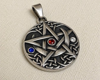 Solomon's Pentacle Metaphysical Pendant - Archangel Djinn Amulet