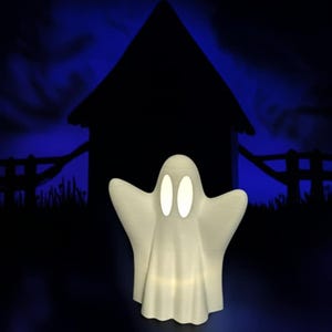Spooky Ghost Tealight: Halloween Decoration Light