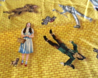 Wizard of Oz Fabric Dorothy Yellow Brick Road Cotton Very Rare by Quilting Treasurers