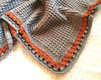 Foxy Baby Blanket Crochet Pattern Written in American and UK terms Super Easy and Fun