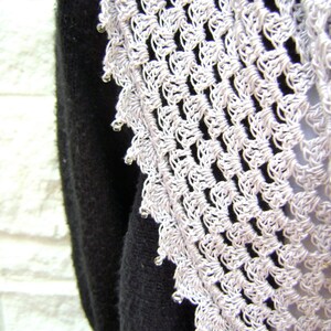 Triangle Shawl or Scarf Pattern Easy Crochet Pattern for the Advanced Beginner and Beyond image 5