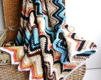 Crochet Pattern - for Chevron Baby Blanket - Easy Beginner Pattern INSTANT DOWNLOAD