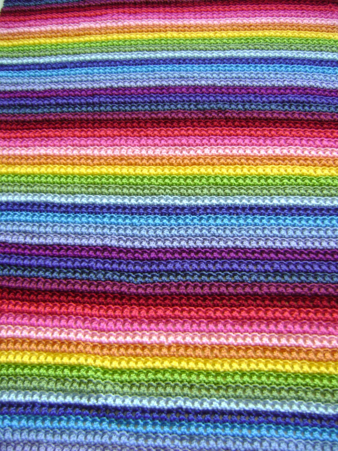 Knitting Checks in Technicolor Blanket Pattern - Perfect for the Newbie ...